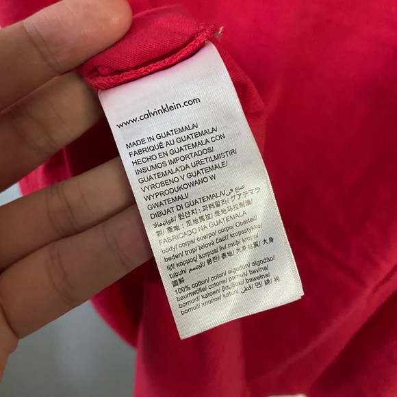 CALVIN KLEIN JEANS | Red T-shirt - Picture 6 of 6